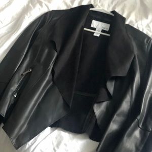 Bar  III Flyaway Faux-Leather Jacket